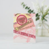 Het enige supermeisje briefkaart (Staand voorkant)