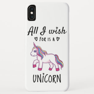 Het enige waar ik naar verlang is een Eenhoorn iPhone XS Max Hoesje