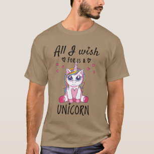 Het enige waar ik naar verlang is een Eenhoorn T-shirt
