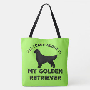 Het enige waar ik om geef is mijn gouden recriever tote bag