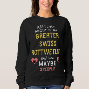 Het enige waar ik om geef is mijn grotere Zwitsers Trui