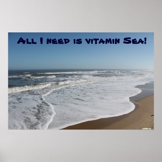 Het enige wat ik nodig heb is Vitamine Zee! Poster (Voorkant)