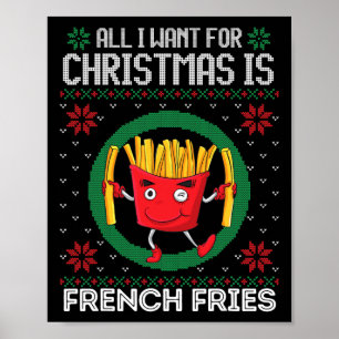 Het enige wat ik voor Kerstmis wil zijn Franse fee Poster