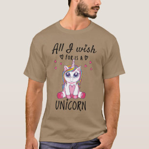 Het enige wat ik wens is een Eenhoorn T-shirt