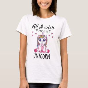 Het enige wat ik wens is een Eenhoorn T-shirt