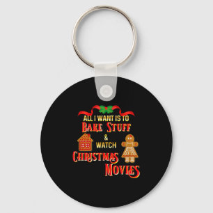 Het enige wat ik wil doen is Kerstfilms kijken en Sleutelhanger