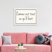 Het enige wat je nodig hebt is een Love Canvas Pri (Insitu (Woonkamer))
