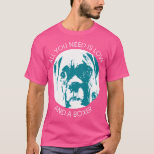 Het enige wat je nodig hebt is liefde en een hond t-shirt