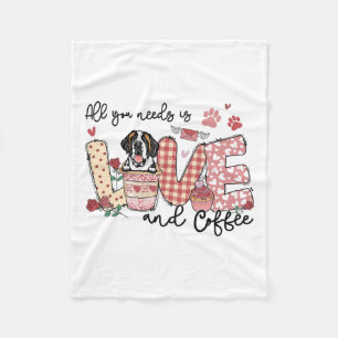 Het enige wat je nodig hebt is Love Saint Bernard Fleece Deken