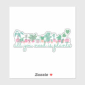Het enige wat je nodig hebt zijn Planten kamerplan Sticker (Vel)