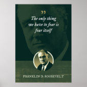 Het enige wat we moeten vrezen is angst zelf poster (Voorkant)