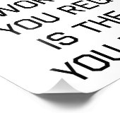 Het enige werkresultaat dat u betreurt foto afdruk (Hoek)