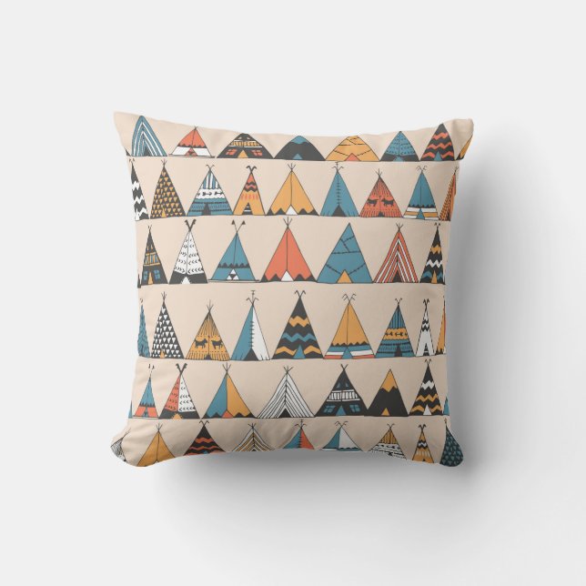 Het epiepatroon. Inheemse Amerikaanse zomertent Wi Kussen (Voorkant)