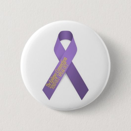 Het Epilepsy Connection Ribbon Ronde Button 5,7 Cm (Voorkant)