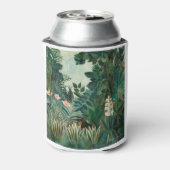 Het Equatoriaal Oerwoud (1909) van Henri Rousseau. Blikjeskoeler (Blikje Achterkant)