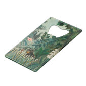 Het Equatoriaal Oerwoud (1909) van Henri Rousseau. Kredietkaart Flessenopener (Voorkant Gekanteld)