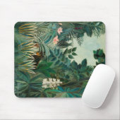Het Equatoriaal Oerwoud (1909) van Henri Rousseau. Muismat (Met muis)