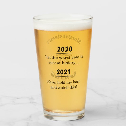 Het ergste jaar in de recente geschiedenisNovelty  Glas (Voorkant gevuld)