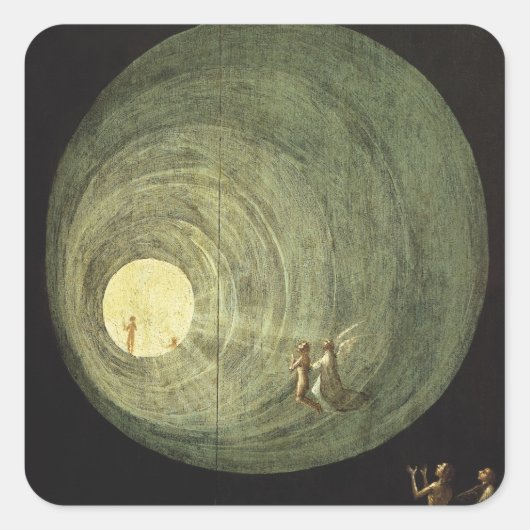 Het escent van de Gezegene Vierkante Sticker (Voorkant)