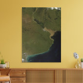 Het estuarium van de Rio de la Plata Canvas Afdruk (Insitu (Woonkamer))