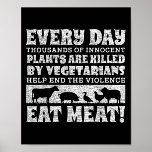 Het eten van dieren is een raar Shirt World Vegan Poster