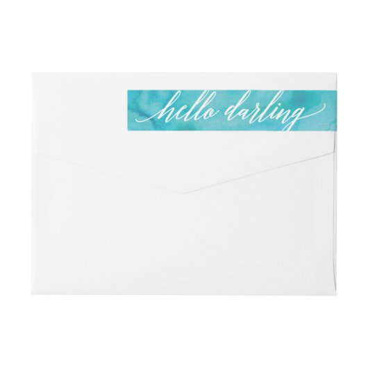 Het Etiket van het Adres van de Terugkeer van het  (Achterkant)