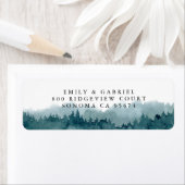 Het etiket van het het Adres van de Terugkeer van  (Insitu)