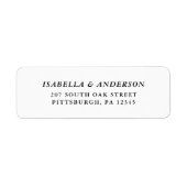 Het etiket van het zwarte en Witte Rendement van d (Voorkant)