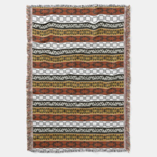 het etnische afrikaanse stammenpatroon is gestript deken (Voorkant Verticaal)