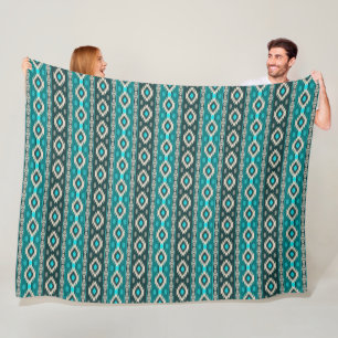 Het etnische Zuidwestelijke stammenpatroon. Fleece Deken
