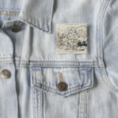 Het Europa van vandaag", 1887 Vierkante Button 5,1 Cm (In situ)