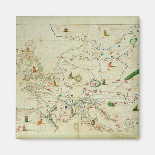 Het Europese continent Magneet