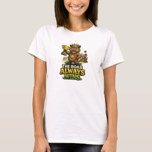 Het everzwijn wint altijd t-shirt