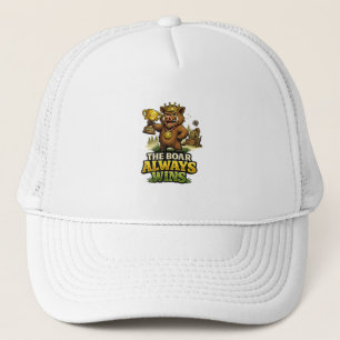 Het everzwijn wint altijd trucker pet