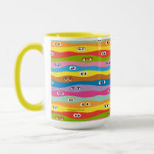 Het Eyes-patroon samenkomen Mok (Links)