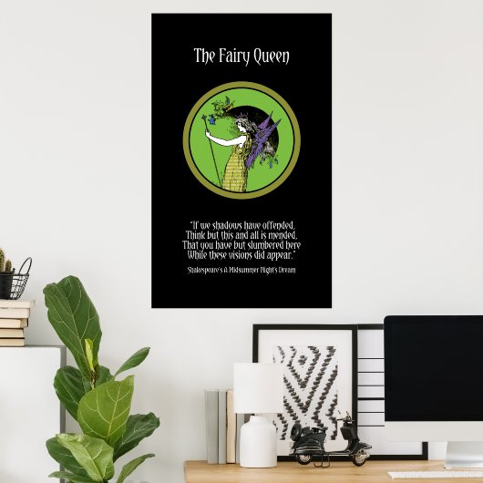 Het Fairy Queen Poster (Thuiskantoor)