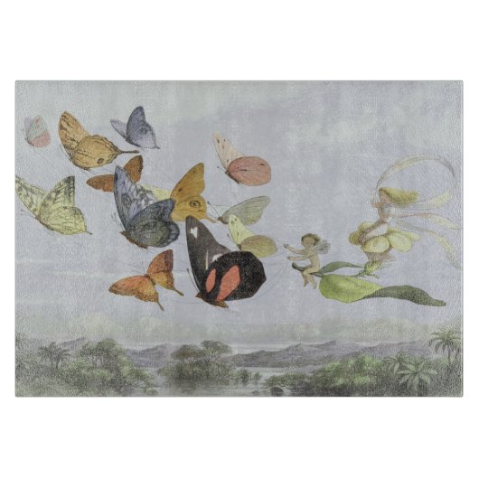 Het Fairy Queen's Carriage | Elf World Snijplank (Voorkant)