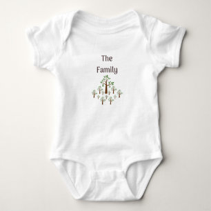 Het familieboom-pak voor baby romper