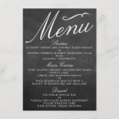 Het Fancy Chalkboard Wedding Collectie Menu Kaarte (Voorkant)