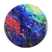 Het fascineren Kleuren van het Universum. Bestel n Snijplank (Voorkant)