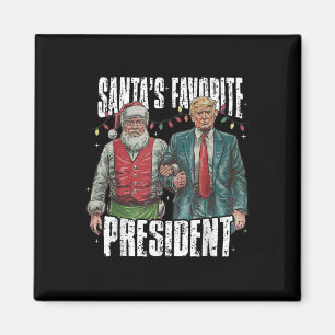 Het favoriete President van Trump Santa Magneet