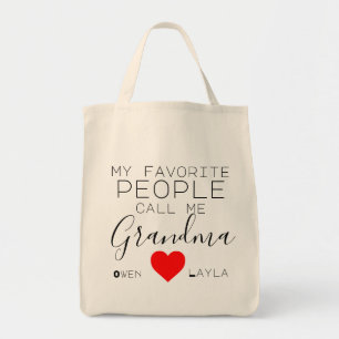 Het favoriete Tas van oma (met namen gepersonalise