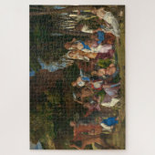 Het feest der goden (door Giovanni Bellini) Legpuzzel (Verticaal)