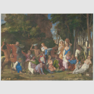 Het feest der goden (door Giovanni Bellini) Tissuepapier