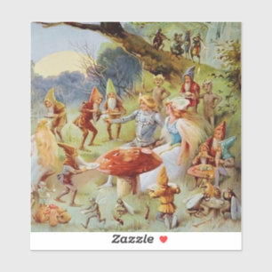 “Het Feest” Sprookjeskunst door E S Hardy Sticker