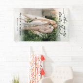 HET FEest START HIER! Foto Bruiloft Banner (Insitu)