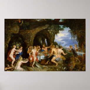 Het feest van Achelous Poster