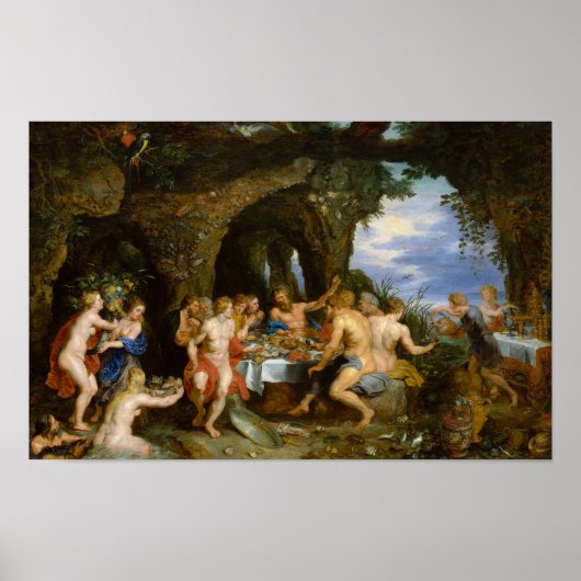 Het feest van Achelous Poster (Voorkant)