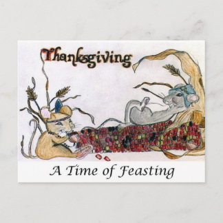 Het Feest van de Rat van de Thanksgiving Feestdagenkaart