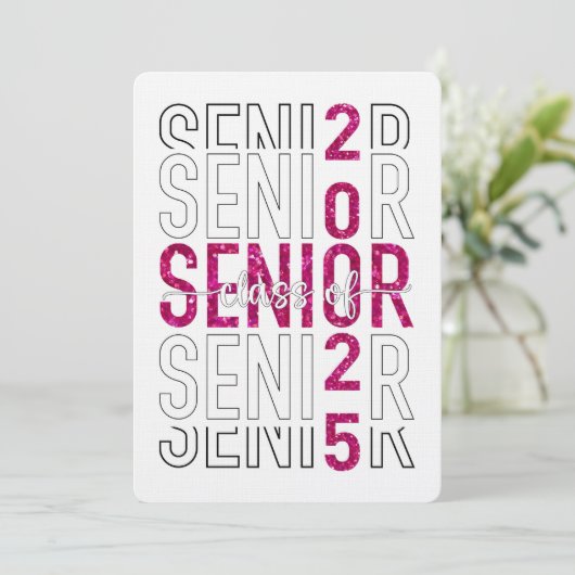 Het feest van het Afstuderen van 2025 Kaart (Staand voorkant)